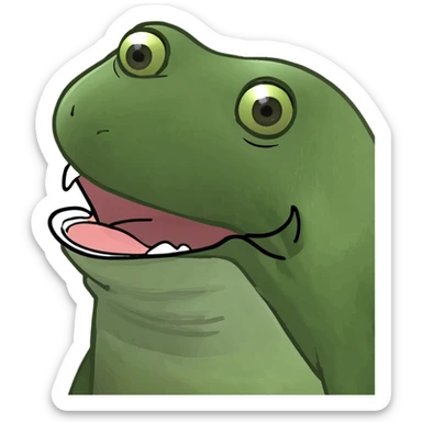 Emoji biting lip sticker