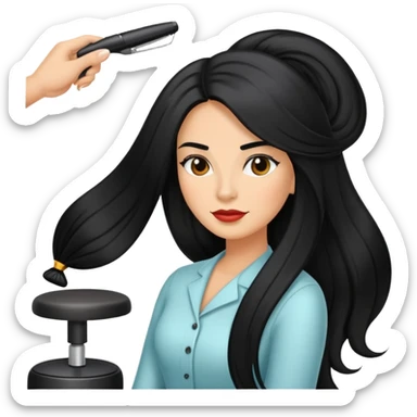 Hispanic hair salon sticker