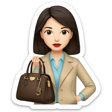 italian fashion with bag sticker