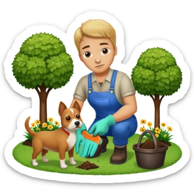 off to go scoop the poop sticker