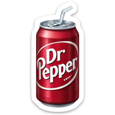 Dr Pepper can sticker
