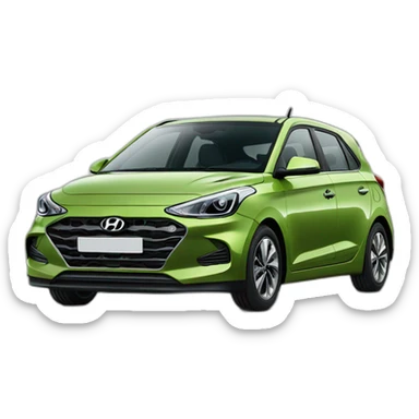 Voiture modèle i20 hyundai vert viride sticker