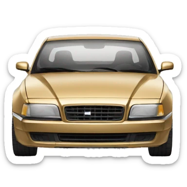 polestar car golden sticker