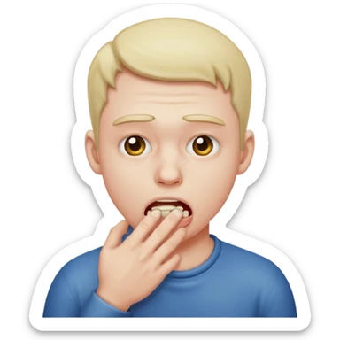 Guy choking himself  sticker