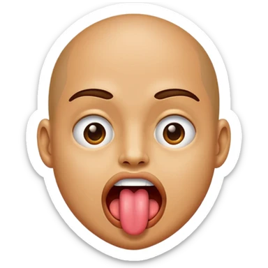 Tounge sticking out  sticker