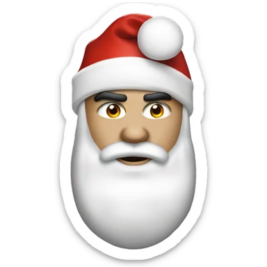 robbie williams with santa hat sticker