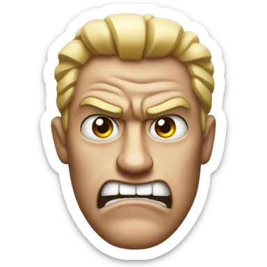 Angry super fuming emoji  sticker