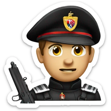 Create an emoji for rappresent "Arma dei Carabinieri", without show guns  sticker