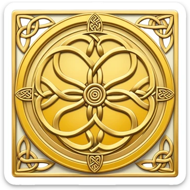 Wheel of fortune Celtic tarot card sticker