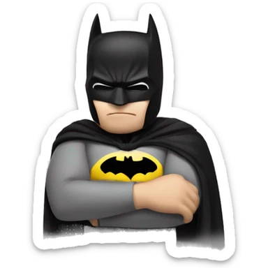 batman sleeping sticker