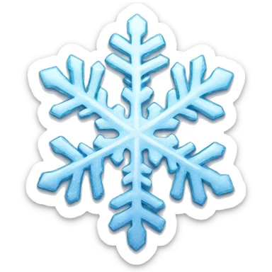 Shiny snowflake sticker