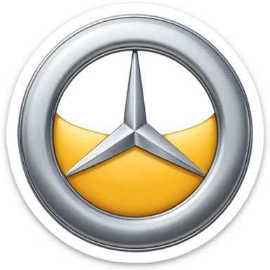 Mercedes logo in emojis sticker