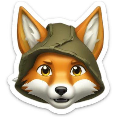 link from the legend of zelda but it's a fox sticker