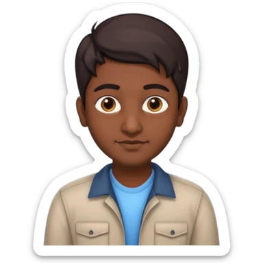 indian software engineer, casual wear sticker