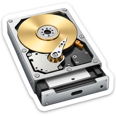 low storage on hard drive sticker