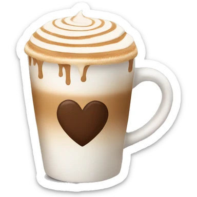 cappucino heart emoji sticker