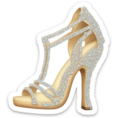 heels with rhinestones  sticker