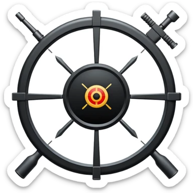 rifle crosshair sticker