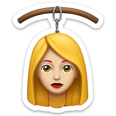 Dead hangwoman sticker