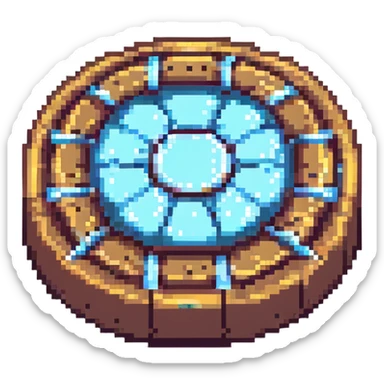 gyro, pixel art style, simple, no text sticker