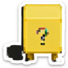 Super Mario question block sticker