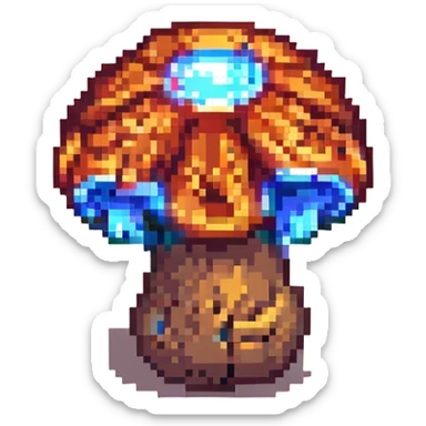 glowing mushroom sticker