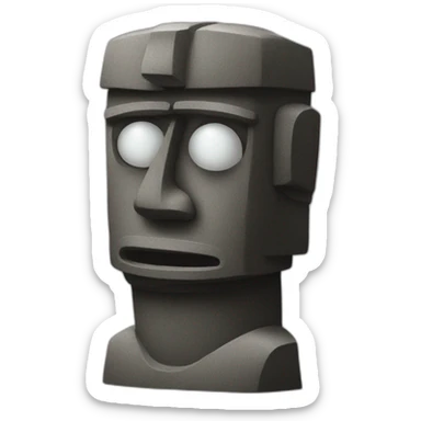 monitoring moai sticker