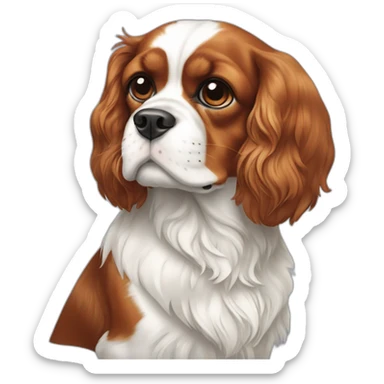 tricolour-cavalier-king-charles-spaniel sticker
