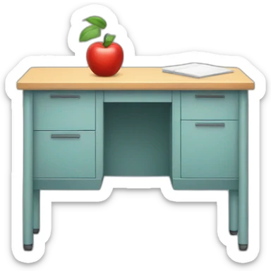 teacher’s desk material sticker