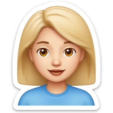 Emoji-style trans character, modern Apple emoji style, friendly and confident expression, clean vector shading, soft lighting, simple background, inclusive design sticker