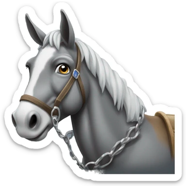 mule loaded with silver sticker