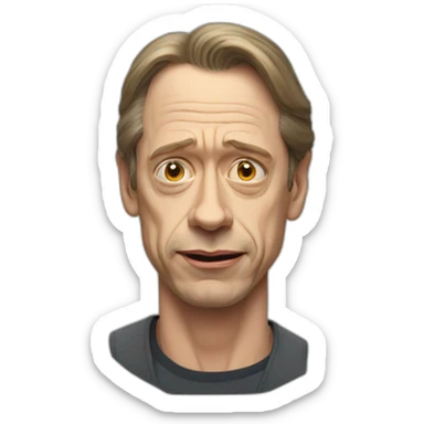 steve buscemi face sticker