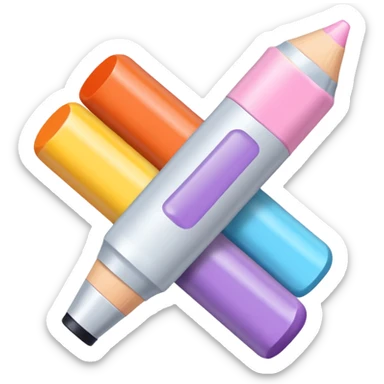 Pastel Copic markers  sticker