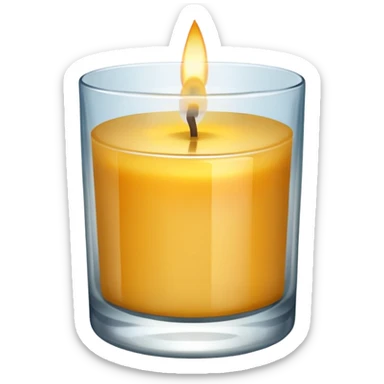 Vela aromática no copo sticker