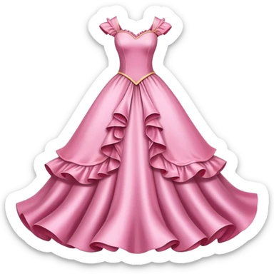 A large pink princess dress  sticker