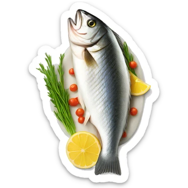 fillet Branzino sticker