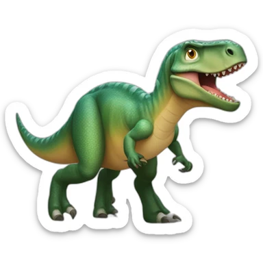 Un dinosaures qui rigole sticker