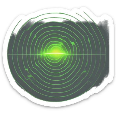 Radiation waves  sticker