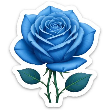 une rose bleu sticker