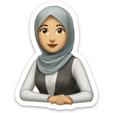 hijabi-asian-girl-lawyer sticker