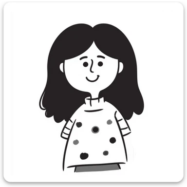 smiling girl sticker