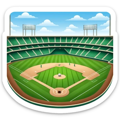 baseball stadium sticker