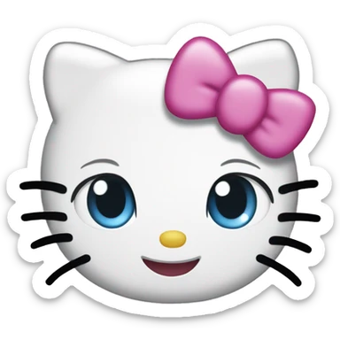 cartoon hello kitty sticker