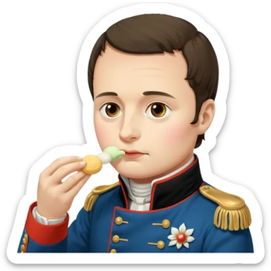 Napoleon Bonaparte ăn mochi sticker