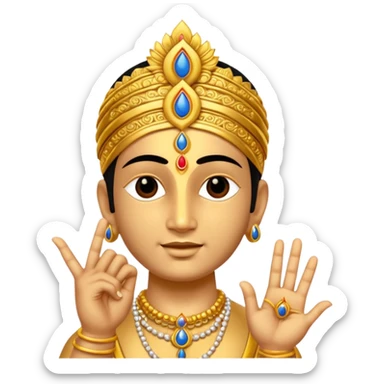 Sudarshan chakra with krishn finger sticker