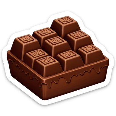 dubai Chocolate piece sticker