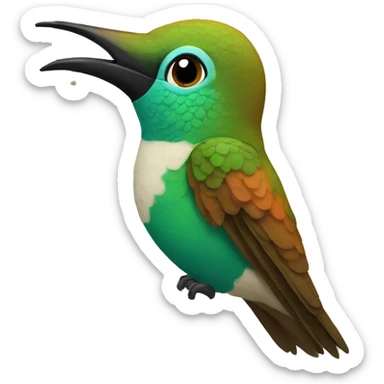 emoji de un colibrí  sticker