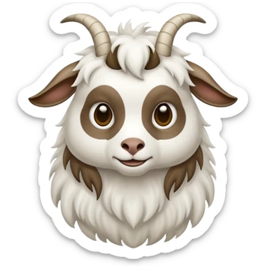 Fainting goat sticker