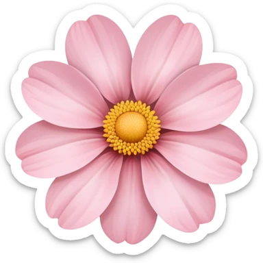 really pretty light pink flower sticker