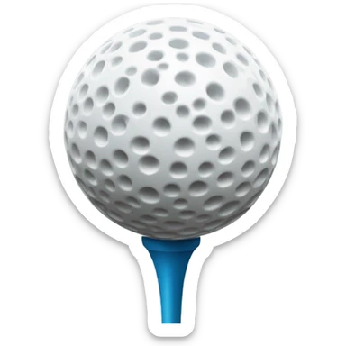golfball and tee sticker